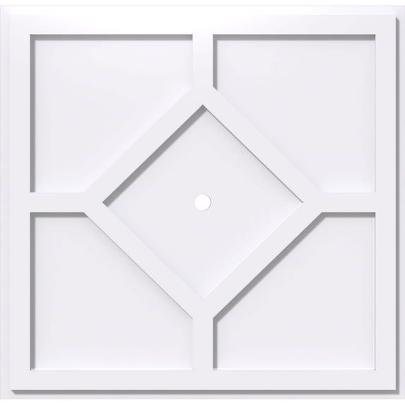 26"OD x 1"ID x 9"C x 1"P Embry Architectural Grade PVC Contemporary Ceiling Medallion