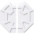thumbnail image 1 of 26"OD x 1"ID x 9"C x 1"P Logan Architectural Grade PVC Contemporary Ceiling Medallion, Two Piece, 1 of 11