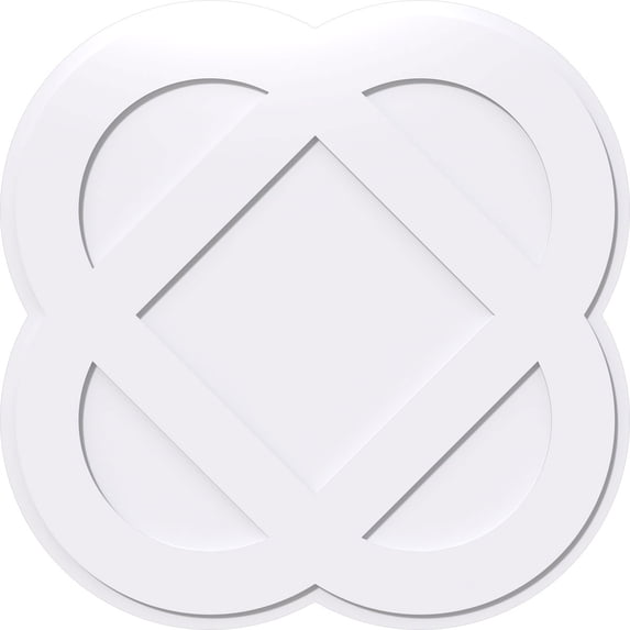 26"OD x 10 1/4"C x 1"P Charlotte Architectural Grade PVC Contemporary Ceiling Medallion