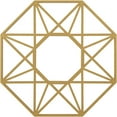 thumbnail image 1 of 26"OD x 10 1/8"ID x 3/4"P Guardian Architectural Grade PVC Pierced Ceiling Medallion, Gold, 1 of 10