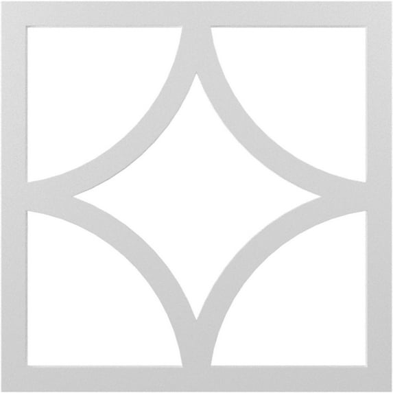 26"OD x 16 5/8"ID x 3/4"P Statesman Architectural Grade PVC Pierced Ceiling Medallion