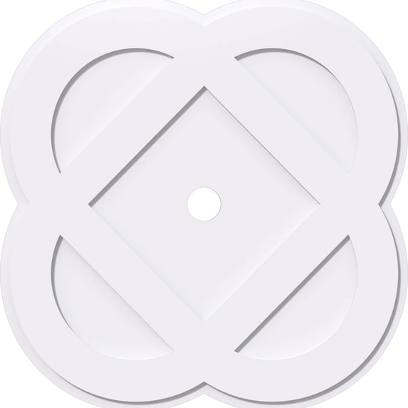26"OD x 2"ID x 10 1/4"C x 1"P Charlotte Architectural Grade PVC Contemporary Ceiling Medallion