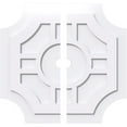 thumbnail image 1 of 26"OD x 2"ID x 8 1/2"C x 1"P Haus Architectural Grade PVC Contemporary Ceiling Medallion, Two Piece, 1 of 11