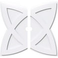 thumbnail image 1 of 26"OD x 2"ID x 9 3/4"C x 1"P Cosmo Architectural Grade PVC Contemporary Ceiling Medallion, Two Piece, 1 of 11