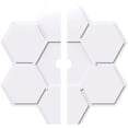 thumbnail image 1 of 26"OD x 2"ID x 9"C x 1"P Daisy Architectural Grade PVC Contemporary Ceiling Medallion, Two Piece, 1 of 11