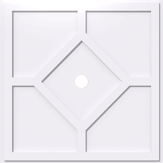 26"OD x 2"ID x 9"C x 1"P Embry Architectural Grade PVC Contemporary Ceiling Medallion