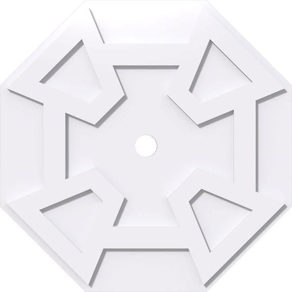 26"OD x 2"ID x 9"C x 1"P Logan Architectural Grade PVC Contemporary Ceiling Medallion