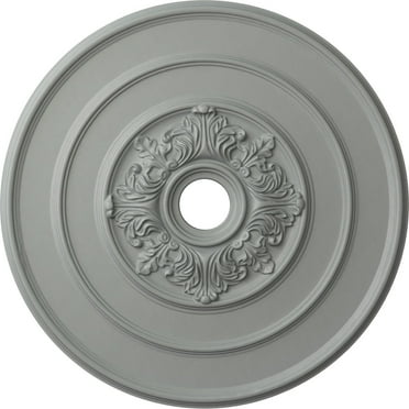 Ekena Millwork CM26TA 26 in. OD x 3.12 in. ID Traditional with Acanthus Leaves Ceiling Medallion Fits Canopies up to 4.25 in.
