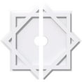 thumbnail image 1 of 26"OD x 3"ID x 14 1/4"C x 1"P Axel Architectural Grade PVC Contemporary Ceiling Medallion, Two Piece, 1 of 11