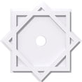 thumbnail image 1 of 26"OD x 3"ID x 14 1/4"C x 1"P Axel Architectural Grade PVC Contemporary Ceiling Medallion, 1 of 11