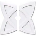 thumbnail image 1 of 26"OD x 3"ID x 9 3/4"C x 1"P Cosmo Architectural Grade PVC Contemporary Ceiling Medallion, Two Piece, 1 of 11