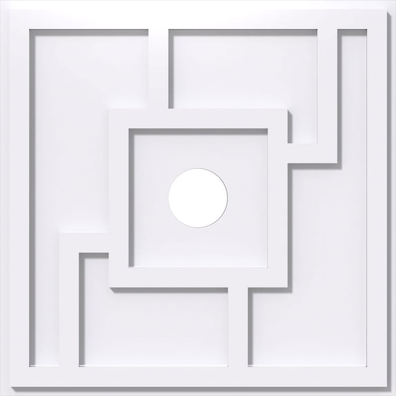 26"OD x 4"ID x 9"C x 1"P Knox Architectural Grade PVC Contemporary Ceiling Medallion