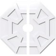 thumbnail image 1 of 26"OD x 4"ID x 9"C x 1"P Logan Architectural Grade PVC Contemporary Ceiling Medallion, Two Piece, 1 of 11