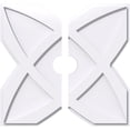 thumbnail image 1 of 26"OD x 4"ID x 9"C x 1"P Titus Architectural Grade PVC Contemporary Ceiling Medallion, Two Piece, 1 of 11