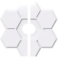 thumbnail image 1 of 26"OD x 5"ID x 9"C x 1"P Daisy Architectural Grade PVC Contemporary Ceiling Medallion, Two Piece, 1 of 11