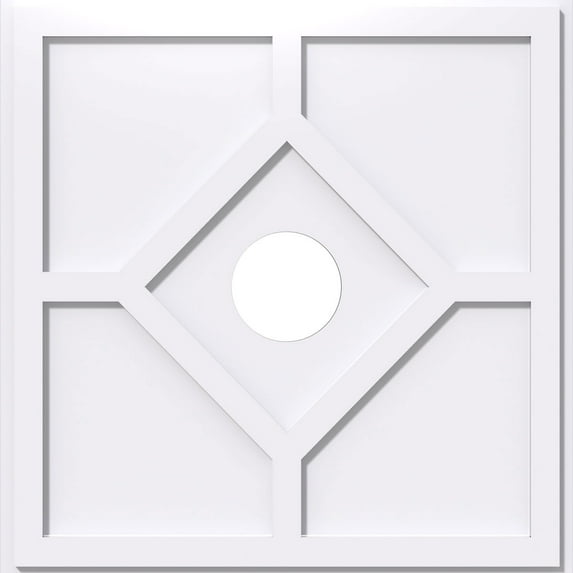 26"OD x 5"ID x 9"C x 1"P Embry Architectural Grade PVC Contemporary Ceiling Medallion