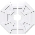 thumbnail image 1 of 26"OD x 5"ID x 9"C x 1"P Logan Architectural Grade PVC Contemporary Ceiling Medallion, Two Piece, 1 of 11