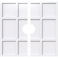 thumbnail image 1 of 26"OD x 5"ID x 9"C x 1"P Rubik Architectural Grade PVC Contemporary Ceiling Medallion, Two Piece, 1 of 11