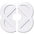 thumbnail image 1 of 26"OD x 6"ID x 10 1/4"C x 1"P Charlotte Architectural Grade PVC Contemporary Ceiling Medallion, Two Piece, 1 of 11