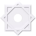 thumbnail image 1 of 26"OD x 6"ID x 14 1/4"C x 1"P Axel Architectural Grade PVC Contemporary Ceiling Medallion, 1 of 11