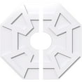 thumbnail image 1 of 26"OD x 6"ID x 9"C x 1"P Logan Architectural Grade PVC Contemporary Ceiling Medallion, Two Piece, 1 of 11