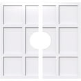 thumbnail image 1 of 26"OD x 6"ID x 9"C x 1"P Rubik Architectural Grade PVC Contemporary Ceiling Medallion, Two Piece, 1 of 11