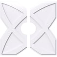 thumbnail image 1 of 26"OD x 6"ID x 9"C x 1"P Titus Architectural Grade PVC Contemporary Ceiling Medallion, Two Piece, 1 of 11