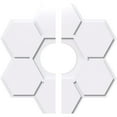 thumbnail image 1 of 26"OD x 7"ID x 9"C x 1"P Daisy Architectural Grade PVC Contemporary Ceiling Medallion, Two Piece, 1 of 11