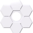 thumbnail image 1 of 26"OD x 7"ID x 9"C x 1"P Daisy Architectural Grade PVC Contemporary Ceiling Medallion, 1 of 11