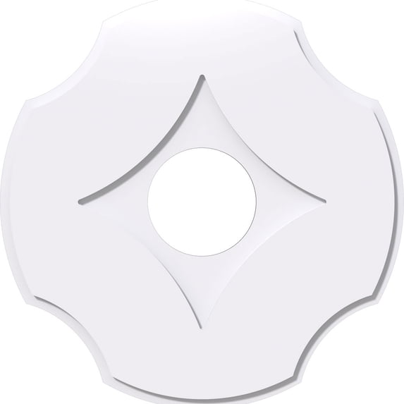 Ekena Millwork Percival Architectural Grade PVC Ceiling Medallion