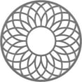 thumbnail image 1 of 26"OD x 8 7/8"ID x 3/4"P Cannes Architectural Grade PVC Pierced Ceiling Medallion, Nickel, 1 of 10