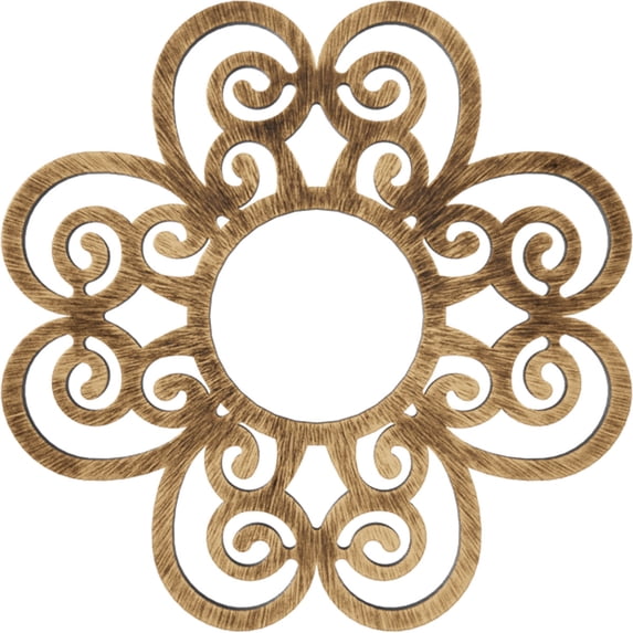 26"OD x 8 7/8"ID x 3/4"P Cohen Architectural Grade PVC Pierced Ceiling Medallion, Antiqued Bronze