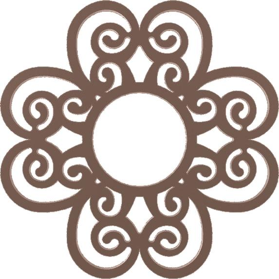 26"OD x 8 7/8"ID x 3/4"P Cohen Architectural Grade PVC Pierced Ceiling Medallion, Copper