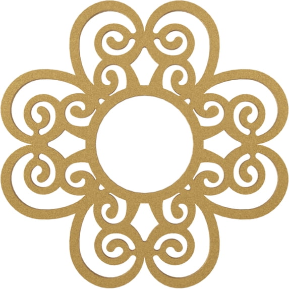 26"OD x 8 7/8"ID x 3/4"P Cohen Architectural Grade PVC Pierced Ceiling Medallion, Gold