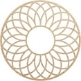 thumbnail image 1 of 26"OD x 8 7/8"ID x 3/8"T Cannes Wood Fretwork Pierced Ceiling Medallion, Alder, 1 of 3