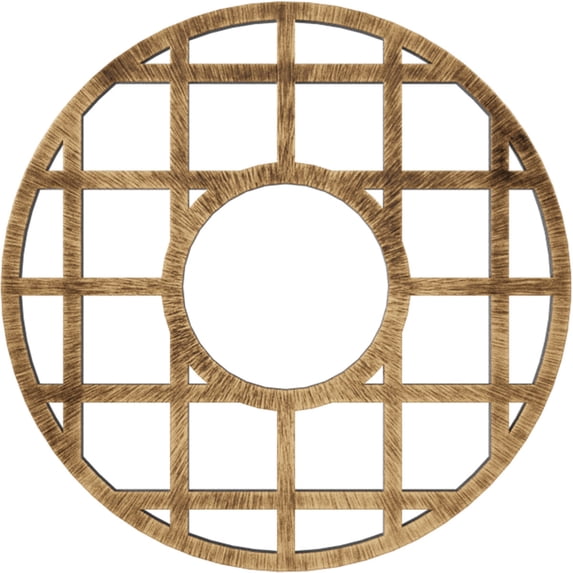 26"OD x 9 1/2"ID x 3/4"P O'Neal Architectural Grade PVC Pierced Ceiling Medallion, Antiqued Bronze