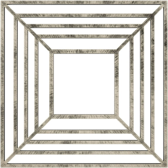 26"OD x 9 1/2"ID x 3/4"P Raven Architectural Grade PVC Pierced Ceiling Medallion, Antiqued Warm Silver