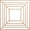 thumbnail image 1 of 26"OD x 9 1/2"ID x 3/8"T Raven Wood Fretwork Pierced Ceiling Medallion, Alder, 1 of 3