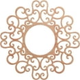 thumbnail image 1 of 26"OD x 9 7/8"ID x 3/8"T Reims Wood Fretwork Pierced Ceiling Medallion, Cherry, 1 of 3