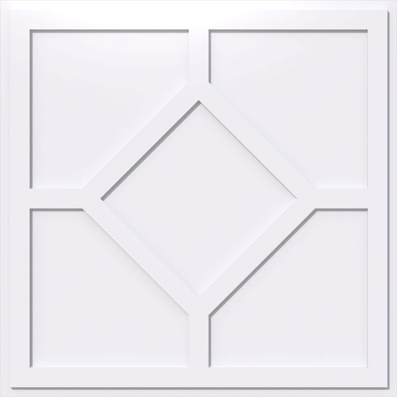 26"OD x 9"C x 1"P Embry Architectural Grade PVC Contemporary Ceiling Medallion