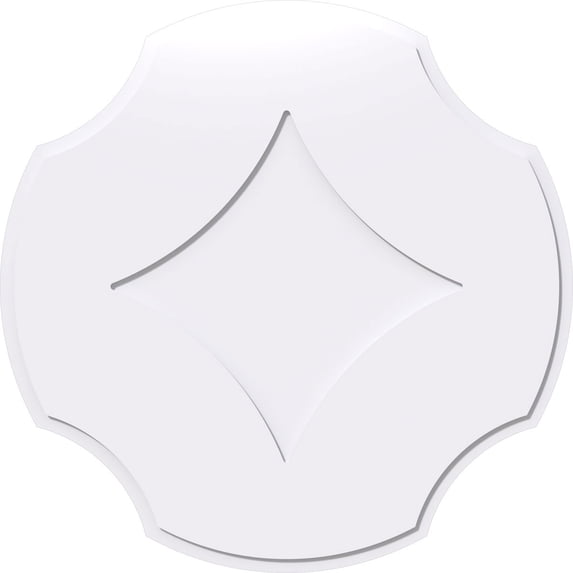 26"OD x 9"C x 1"P Percival Architectural Grade PVC Contemporary Ceiling Medallion