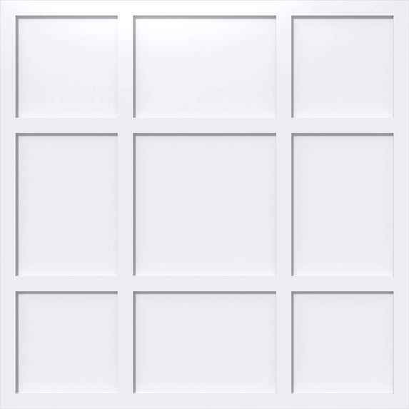 26"OD x 9"C x 1"P Rubik Architectural Grade PVC Contemporary Ceiling Medallion