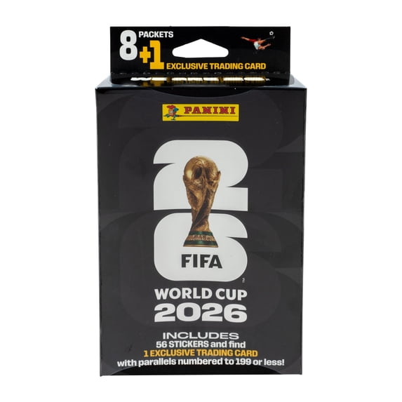Collectible 26 Panini FIFA World Cup Soccer Trading Cards Hanger Box
