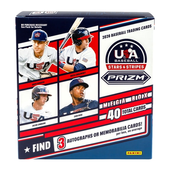 26 Panini Prizm Stars and Stripes Baseball Mega Box