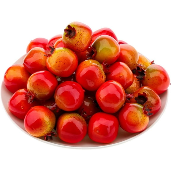 26 PCS Fake Mini Foam Pomegranate Artificial Realistic Lifelike Fruits Indoor Home House Kitchen Supermarkets Decoration Autumn Festival Party Photography Props