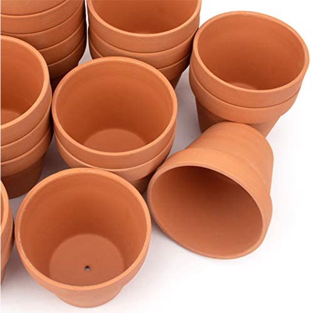 [26 Pack] 4" Planter Nursery Pots Terracotta Pot Clay Pots Clay Ceramic
