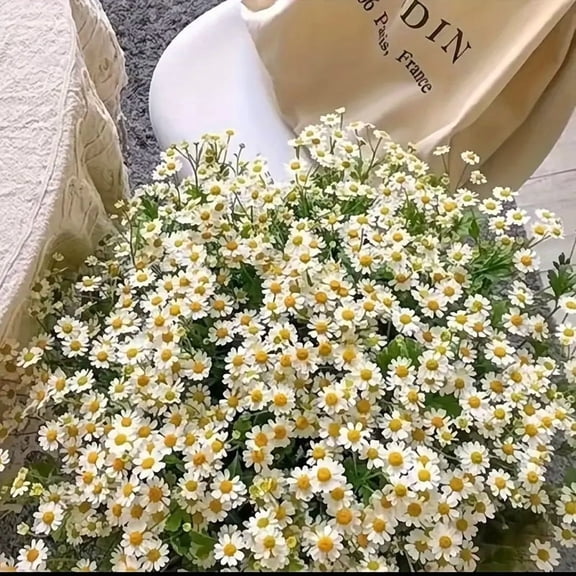 26 Pack Artificial Chamomile Flowers for Wedding Bouquets & Home Decor