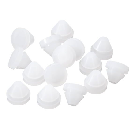 26 Pack Silicone Hole Plug, Gray Rubber Round Hole Plugs Fit for Bottle Pipes 6-7mm Inner Diameter