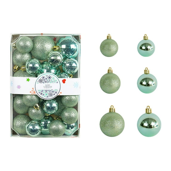 26 Pcs Christmas Ornaments Shatterproof Balls 1.57/1.97/2.36 Inch Mini Christmas Tree Decorations with Hanging Loop for Xmas Holiday Party Wedding Wreath Home Indoor Outdoor Decor