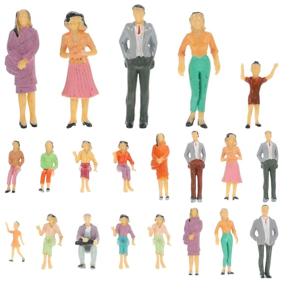 26 Pcs Doll House Decor Decorative People Models